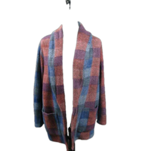Hinge Seattle Plaid Open Front Blazer Size Small